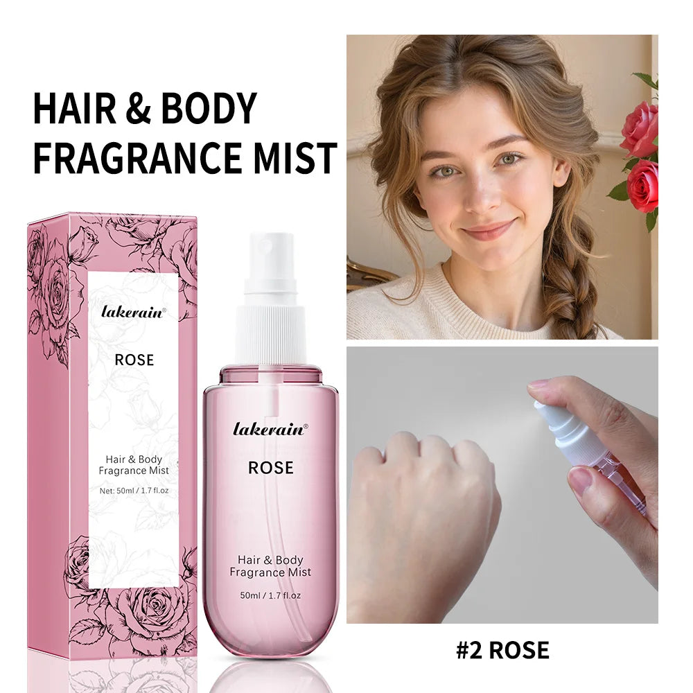 Perfume  for Men Women Use For Skin Body & Hair Fragrance Mist Luxury Long Lasting Perfume Collection Vanilla and Rose
