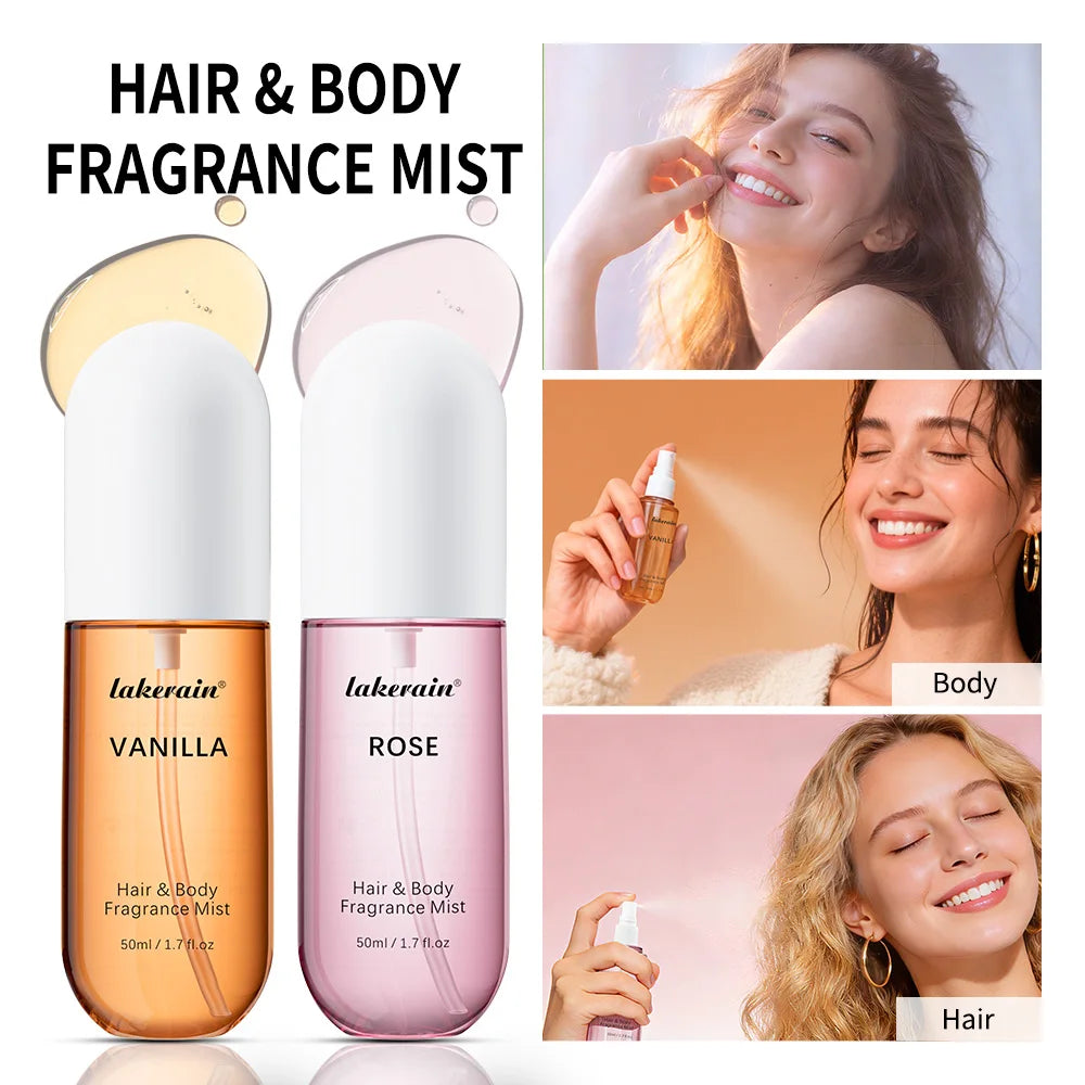 Perfume  for Men Women Use For Skin Body & Hair Fragrance Mist Luxury Long Lasting Perfume Collection Vanilla and Rose