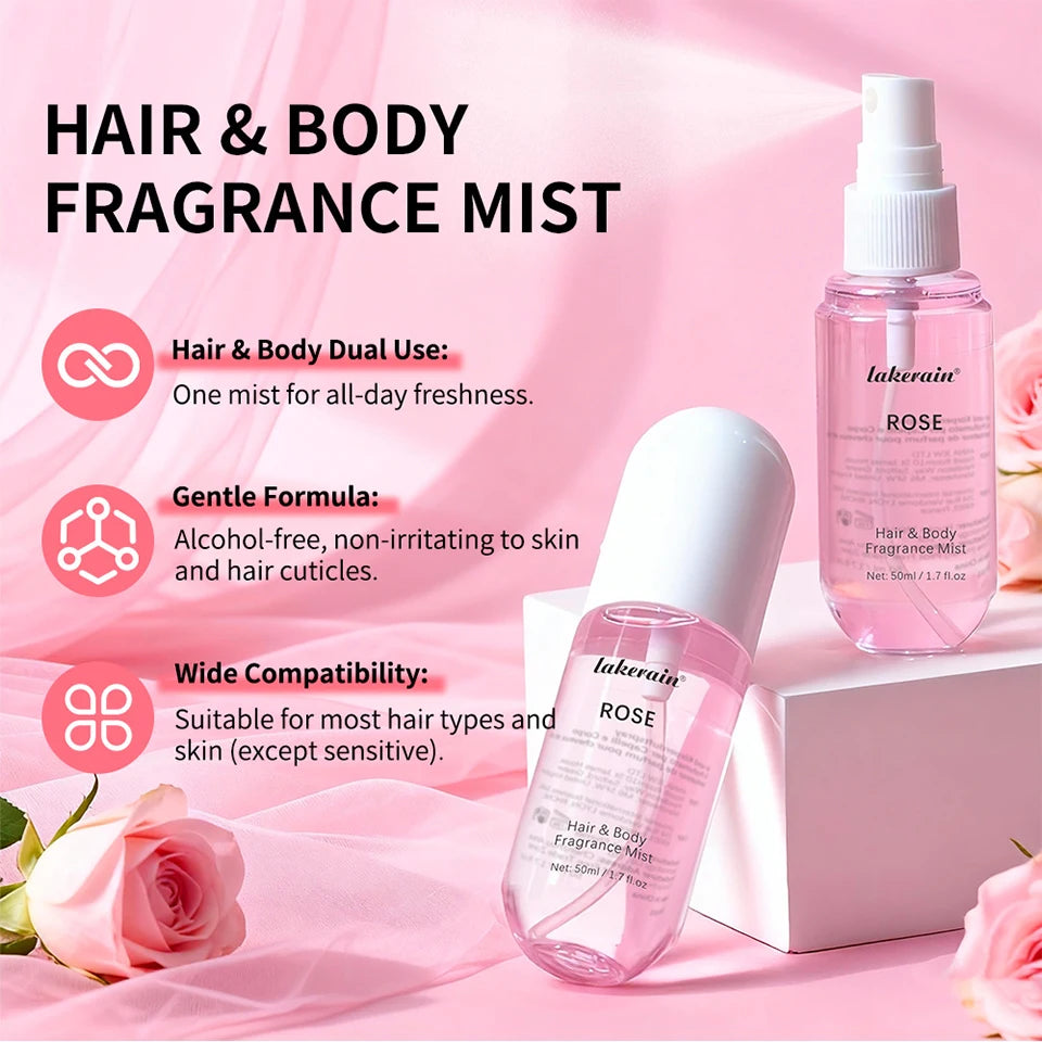 Perfume  for Men Women Use For Skin Body & Hair Fragrance Mist Luxury Long Lasting Perfume Collection Vanilla and Rose