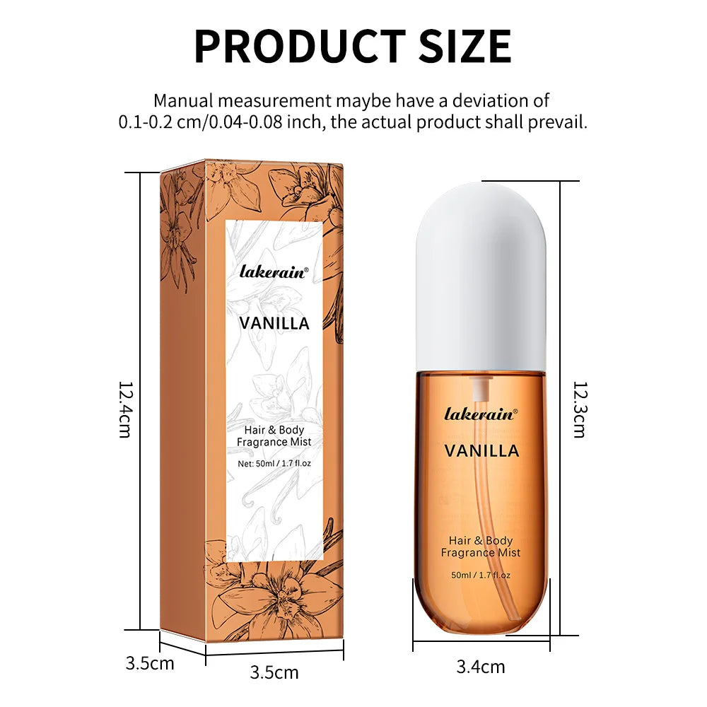 Perfume  for Men Women Use For Skin Body & Hair Fragrance Mist Luxury Long Lasting Perfume Collection Vanilla and Rose