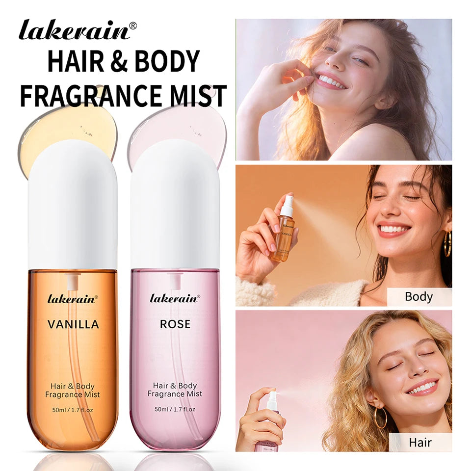Perfume  for Men Women Use For Skin Body & Hair Fragrance Mist Luxury Long Lasting Perfume Collection Vanilla and Rose