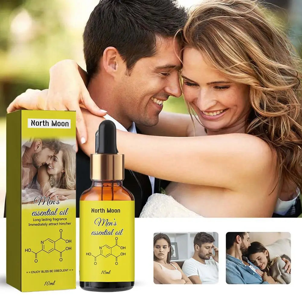Pheromone Essential Oil Perfume for Men - Intense Fragrance, Designed to Attract Women, Long-Lasting Scent