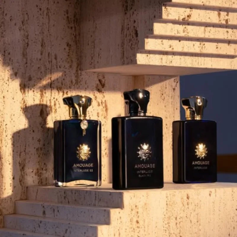 Amouage Parfum De Luxe Interlude Men Perfume 100ml Long Lasting Bold Refined Luxurious Oriental Leather Royal Tobacco Signature