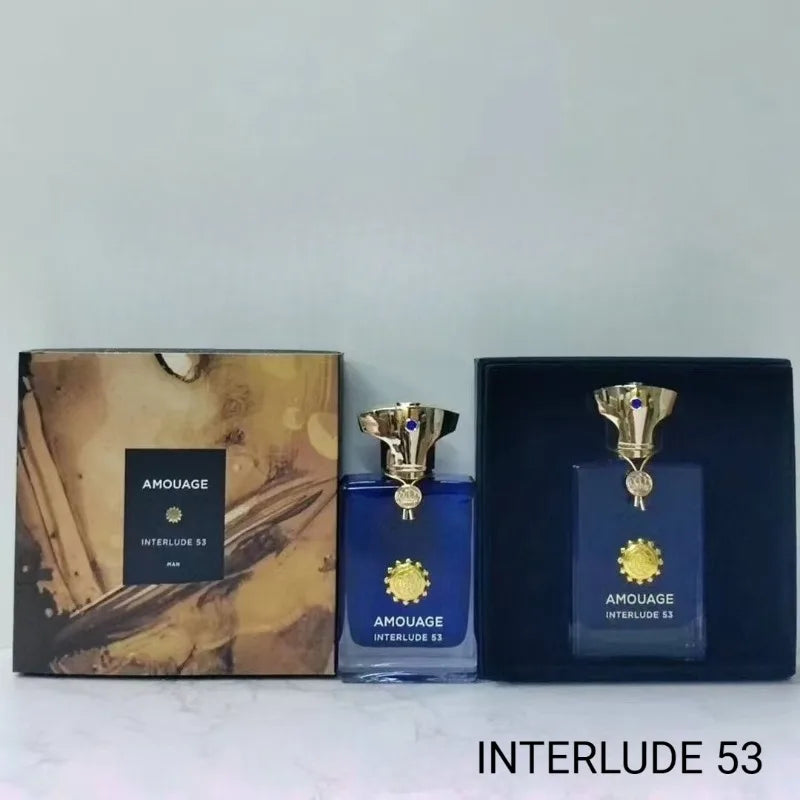 Amouage Parfum De Luxe Interlude Men Perfume 100ml Long Lasting Bold Refined Luxurious Oriental Leather Royal Tobacco Signature