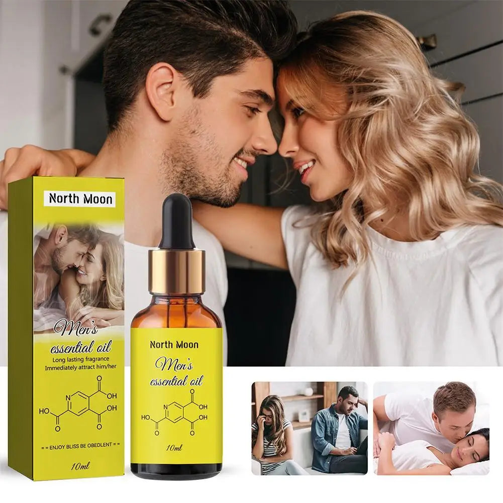 Pheromone Essential Oil Perfume for Men - Intense Fragrance, Designed to Attract Women, Long-Lasting Scent