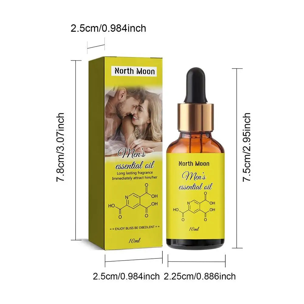 Pheromone Essential Oil Perfume for Men - Intense Fragrance, Designed to Attract Women, Long-Lasting Scent