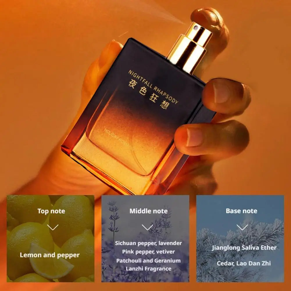 Men's Perfume Woody And Fruity Fragrance Long-lasting Scent Charm Attract Women Eau De Parfum Spray Gift