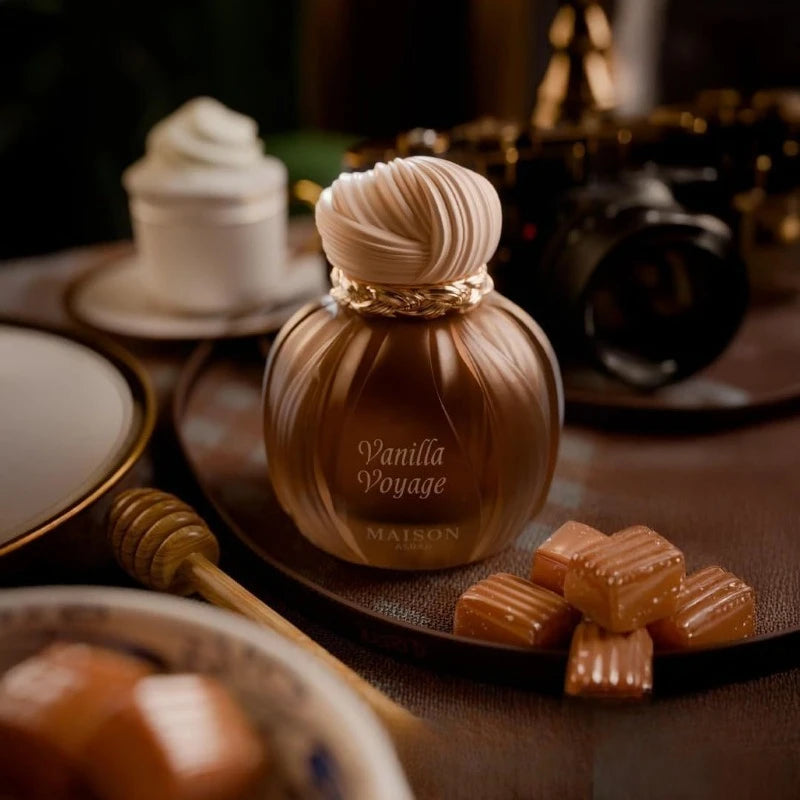 MAISON ASRAR Vanilla Voyage Perfume 100ml Long Lasting Oriental Vanilla Fragrance Caramel Honey Amber Musk Parfum for Men Women