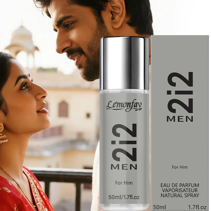 Lemonfay 2i2 Men Eau De Parfum For Him Natural Spray Long Lasting Fragrance 50ml/1.7fl.oz for Dating Daily Use
