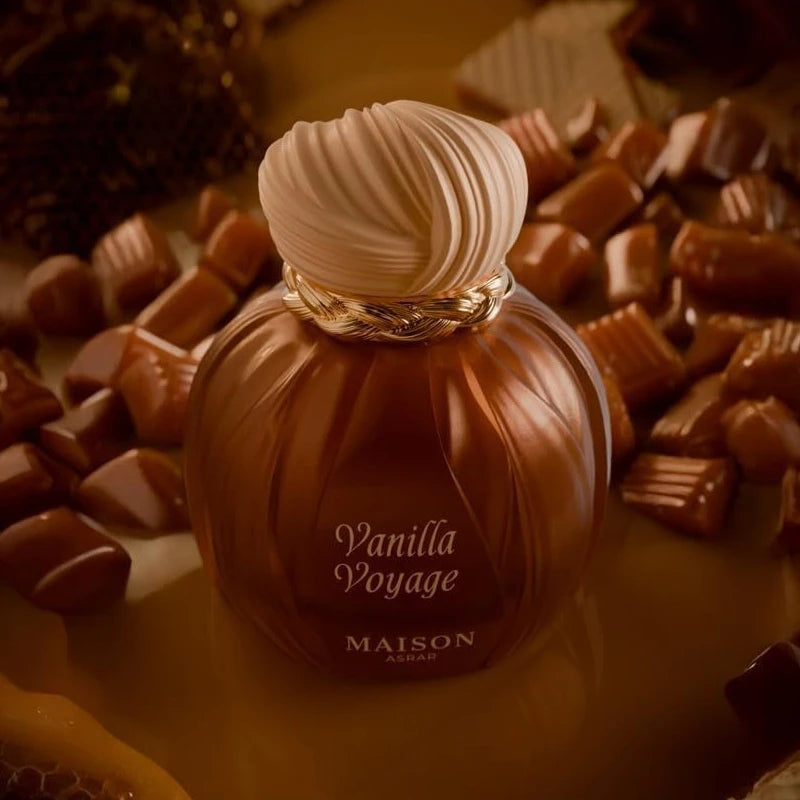 MAISON ASRAR Vanilla Voyage Perfume 100ml Long Lasting Oriental Vanilla Fragrance Caramel Honey Amber Musk Parfum for Men Women